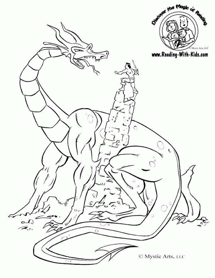Free Dragon Printable Coloring Pages Dragon Coloring Page Free 