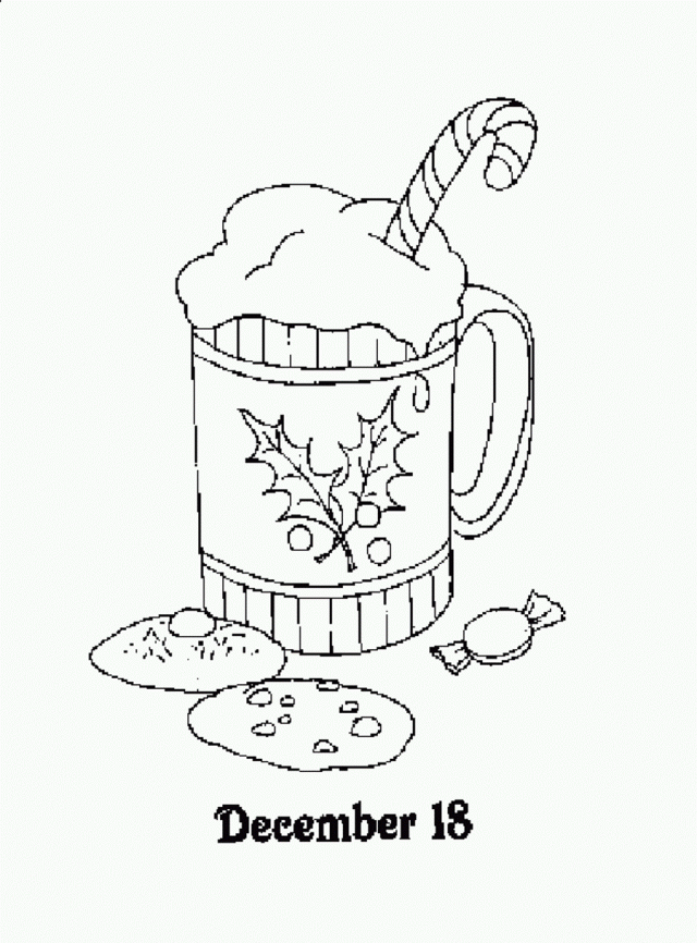 Advent Ginger Ale Coloring Page Coloringplus 184482 Advent 
