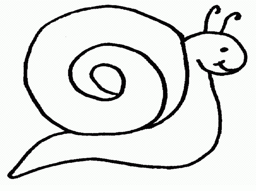 Snail Template Coloring Home