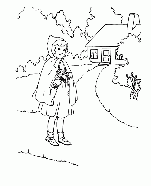 Orasnap: Cartoon Little Red Riding Hood Drawing Easy