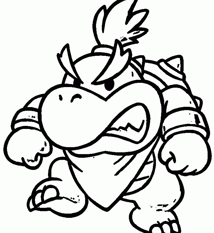 Bowser-jr-coloring-pages |coloring pages for adults,coloring pages 