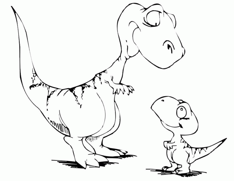 Online Dinosaur Coloring Pages : Coloring Book Area Best Source 