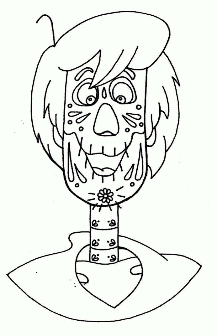 Yucca Flats, N.M.: Wenchkin's Coloring Pages - Dia de los Shaggy