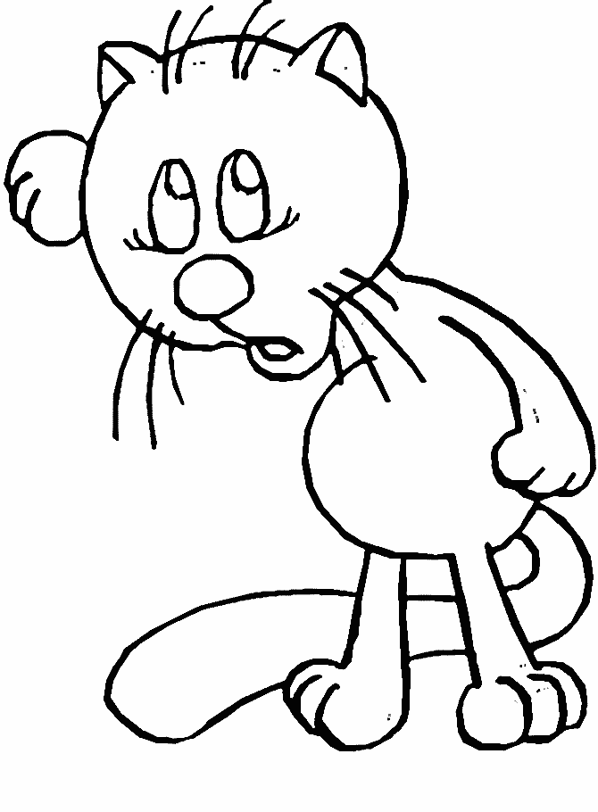 Cats Cat1 Animals Coloring Pages & Coloring Book