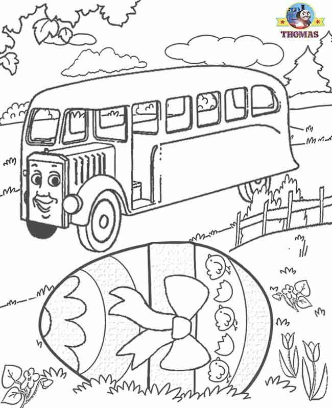 Thomas The Train Bus Coloring Pages | download free printable 