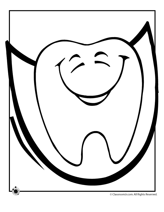 Tooth Coloring Pages
