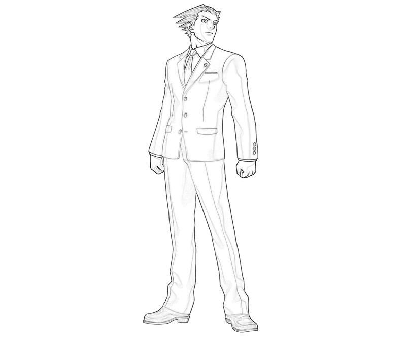 Apollo Justice Ace Attorney Kristoph Gavin Character | How Coloring