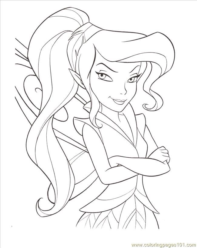 Coloring Pages Fairy (Cartoons > Disney Fairies) - free printable 