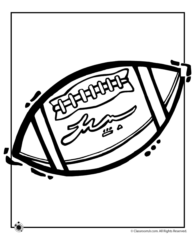Football Color Pages For Kids
