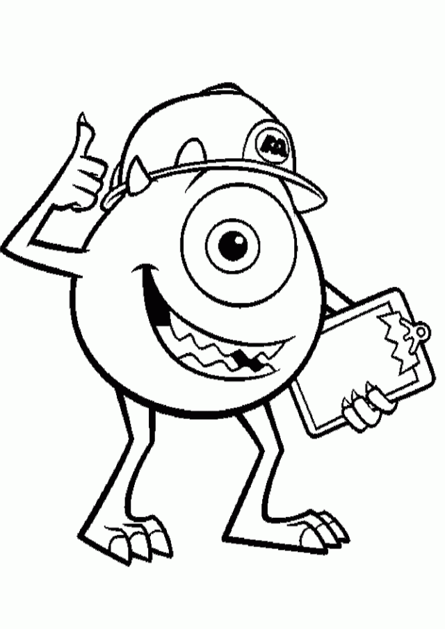 Monsters Inc Coloring Pages Coloring Pages 258094 Monsters Inc 