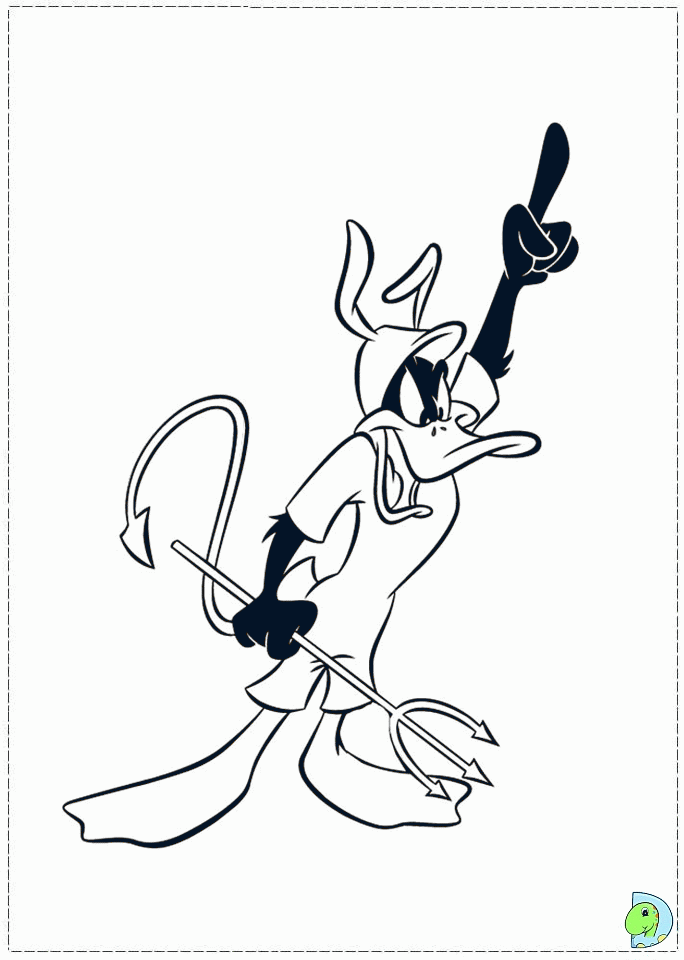 Daffy Duck Coloring Page - Coloring Home