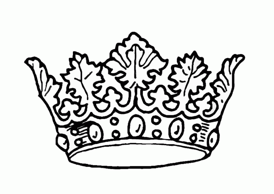 Crown-coloring-pages-1 | Free Coloring Page Site