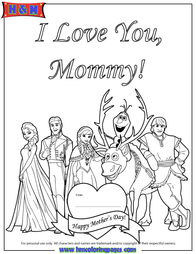 Happy Mother's Day Coloring Pages - Coloring Home