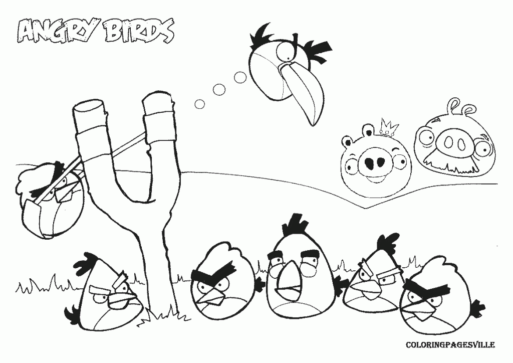 Free Printable Angry Birds coloring pages For kids | Coloring Pages