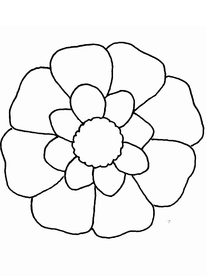 Cartoon Flowers Coloring Pages 2