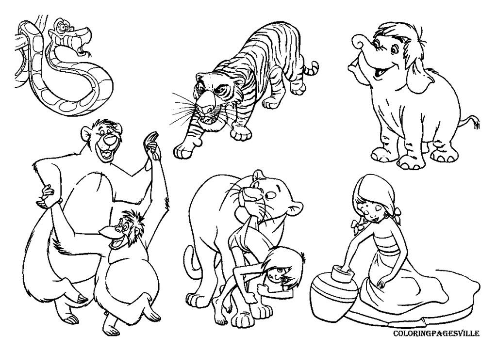 Jungle Book Coloring Pages - Coloring Home
