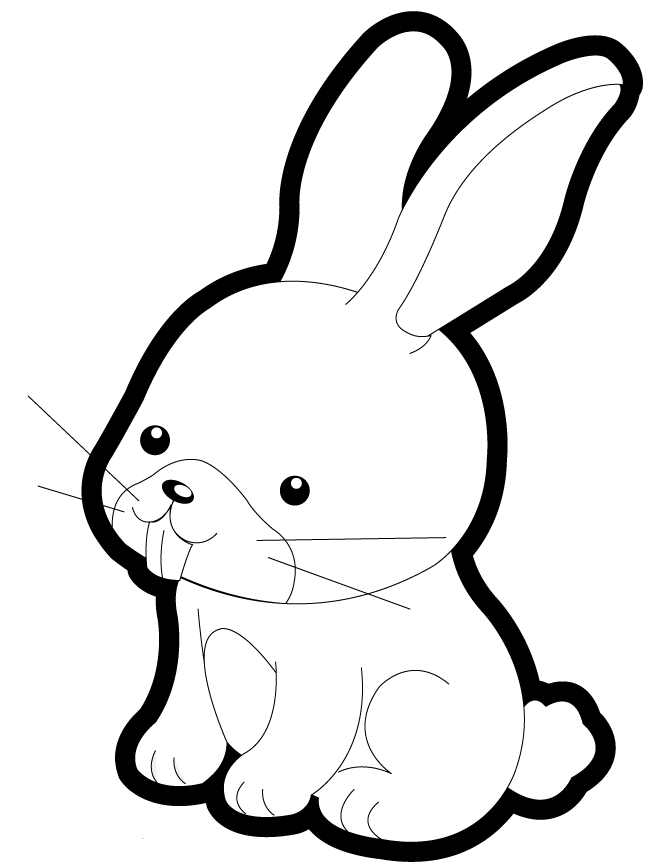 Cartoon Bunny Rabbit - Coloring Home