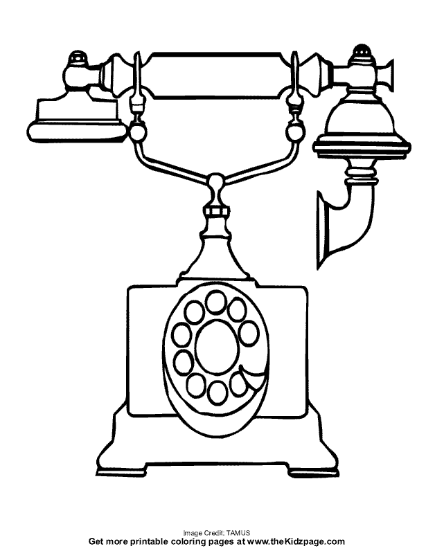 Telephone Coloring Pages - Home Interior Design