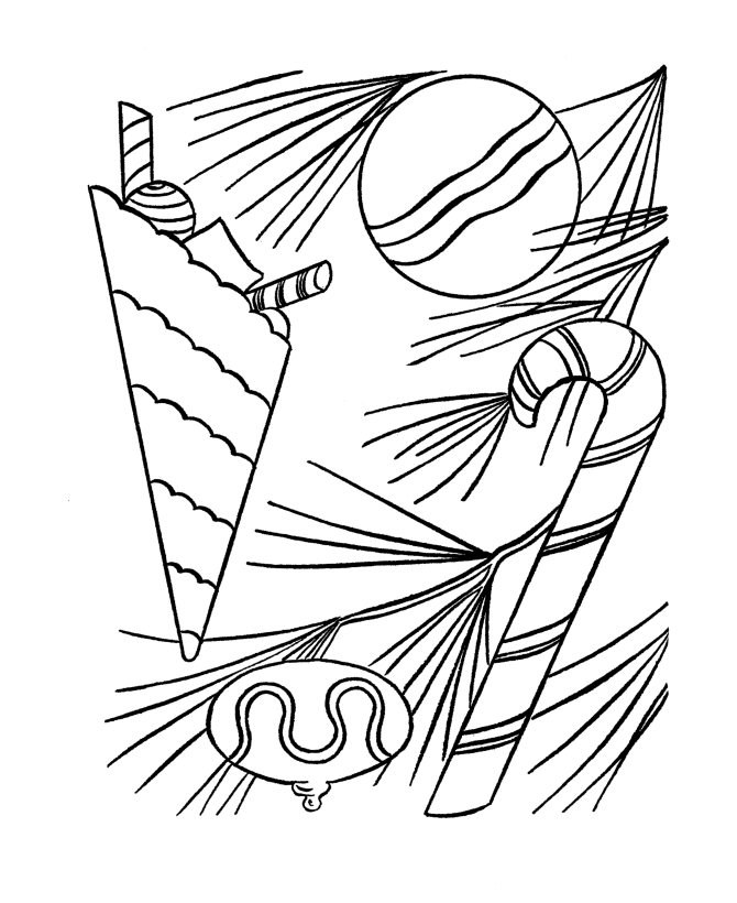 BlueBonkers : Christmas Coloring pages - Candy Canes on the tree