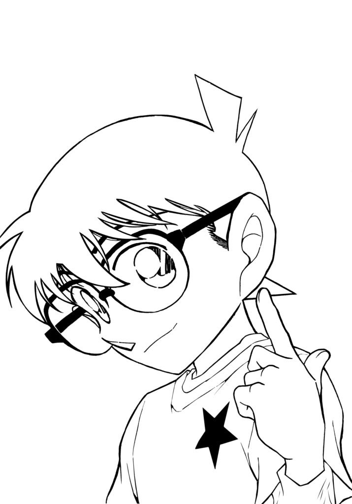 setective conan colored pages | Coloring Pages For Kids