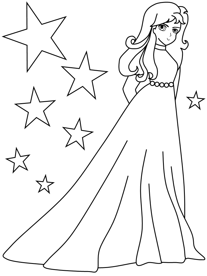 Printable Girl # 15 Coloring Pages