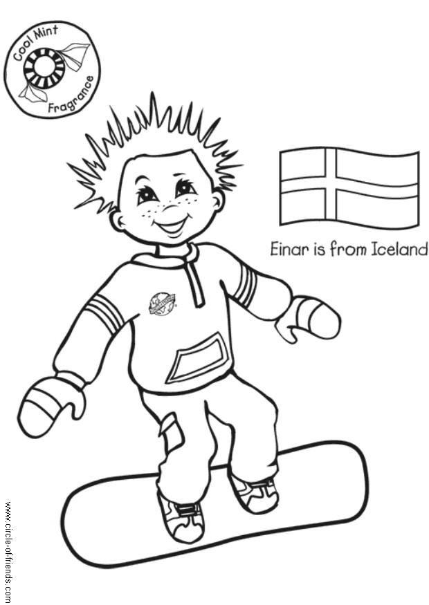 Coloring page Einar from Iceland - img 5619.