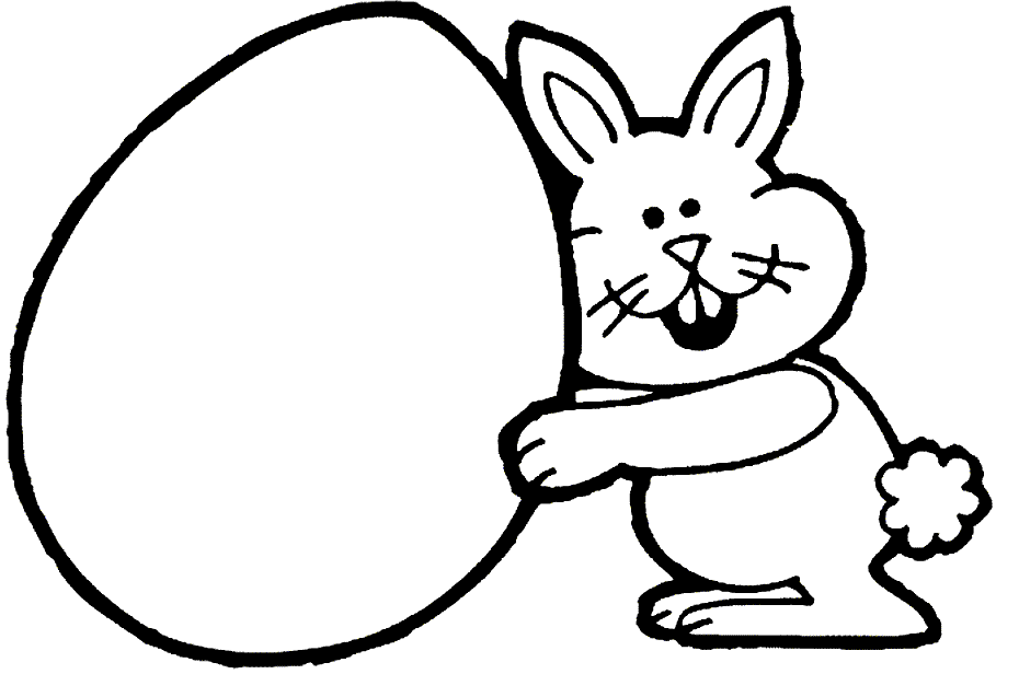 Rabbit Bunny - Rabbit Coloring Pages : Coloring Pages for Kids 