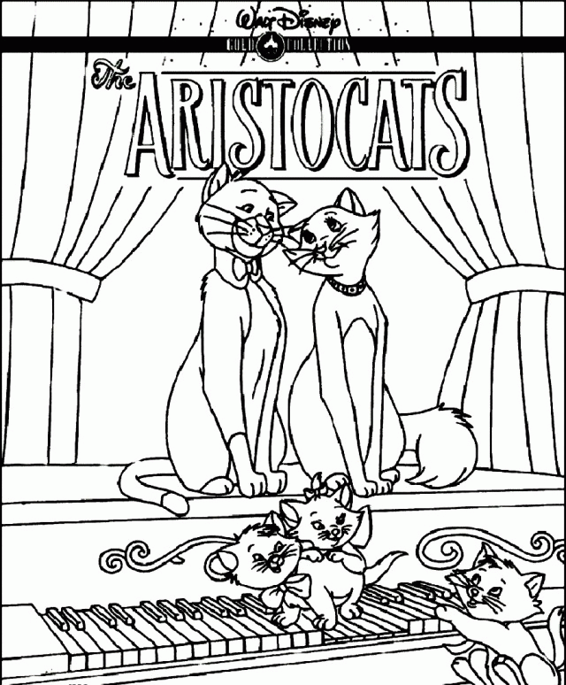 Download The Aristocats Happy Cats Family Coloring Pages Or Print 