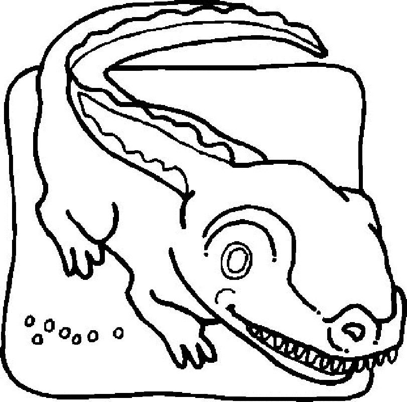 Crocodiles Coloring Pages 4 | Free Printable Coloring Pages 