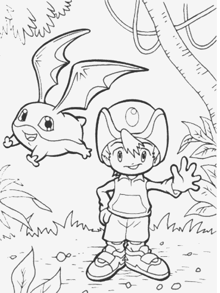 Digimon 53 Cartoons Coloring Pages & Coloring Book