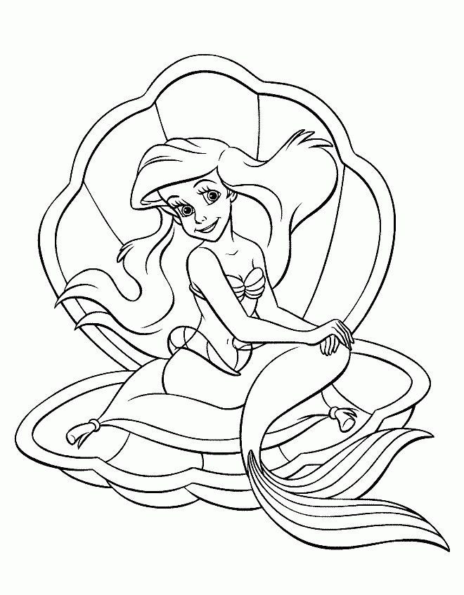 Little mermaid free printable coloring pages | Disney Princess 