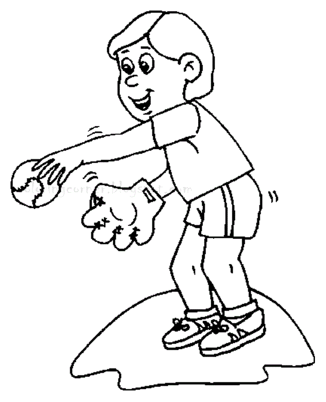 Baseball Field Coloring Pages | Pictxeer