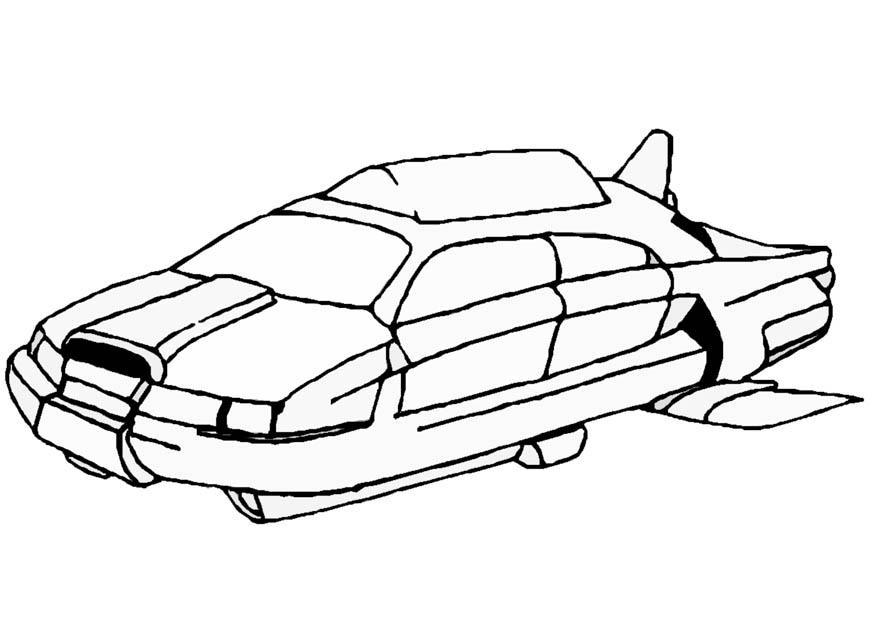 Coloring page space vehicle - img 8847.