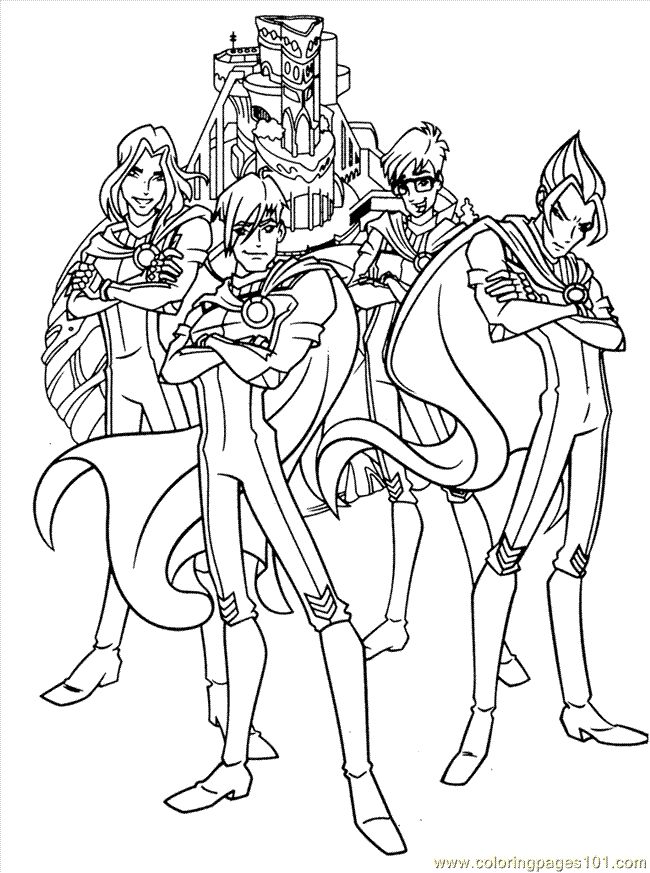 Coloring Pages Winx Club 0009 (Cartoons > Winx Club) - free 
