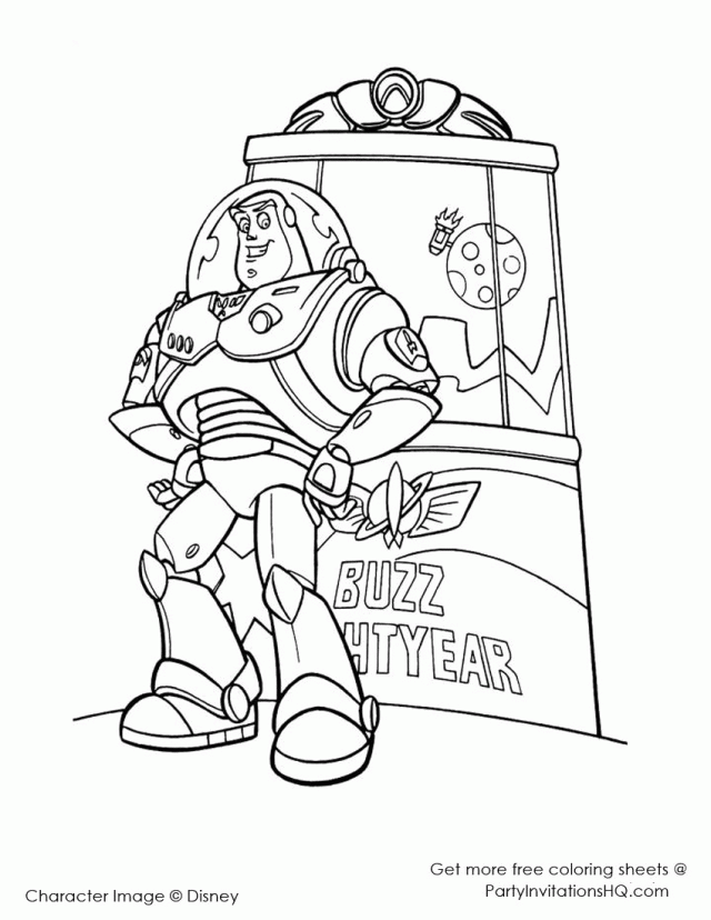 Educational Buzz Lightyear Coloring Pages High Res | ViolasGallery.