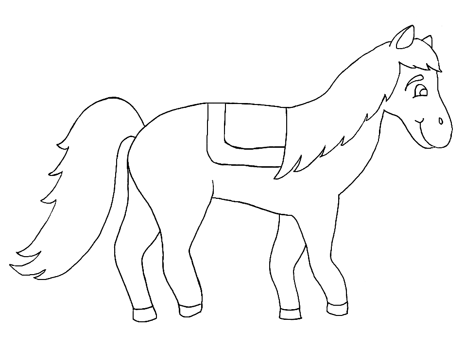Horse Coloring Pages Page 1 | Cartoon Coloring Pages