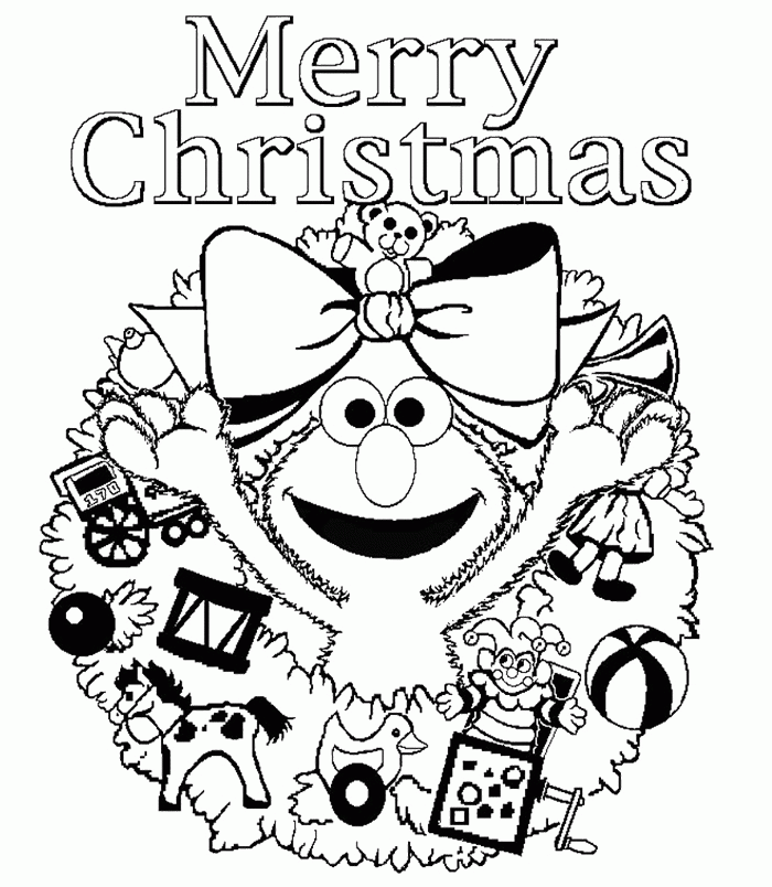 Elmo Christmas Coloring Pages : KidsyColoring | Free Online 