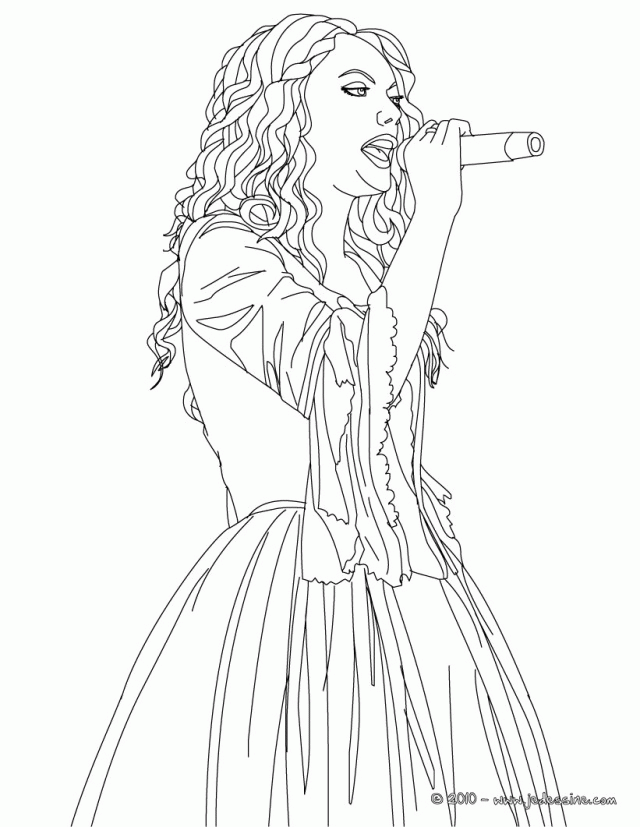 Taylor Swift Coloring Page Printable 148142 Taylor Swift Coloring