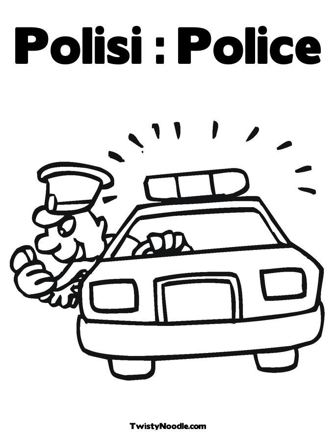 police Colouring Pages (page 2)
