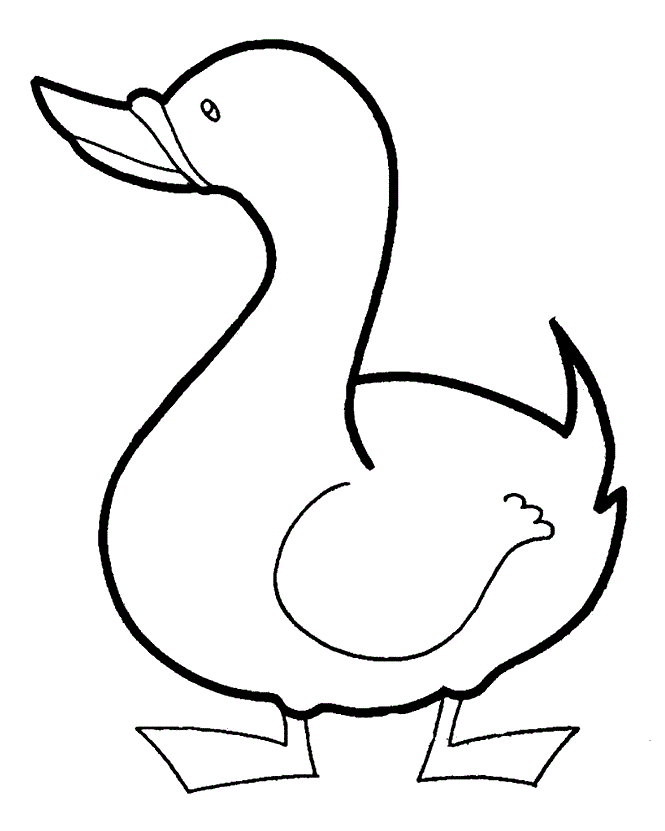 Cute Duck Coloring Pages - Coloring Home