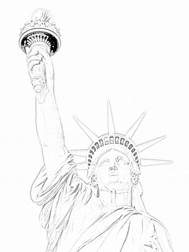 Free Printable Statue Of Liberty Coloring Pages For Kids 257557 