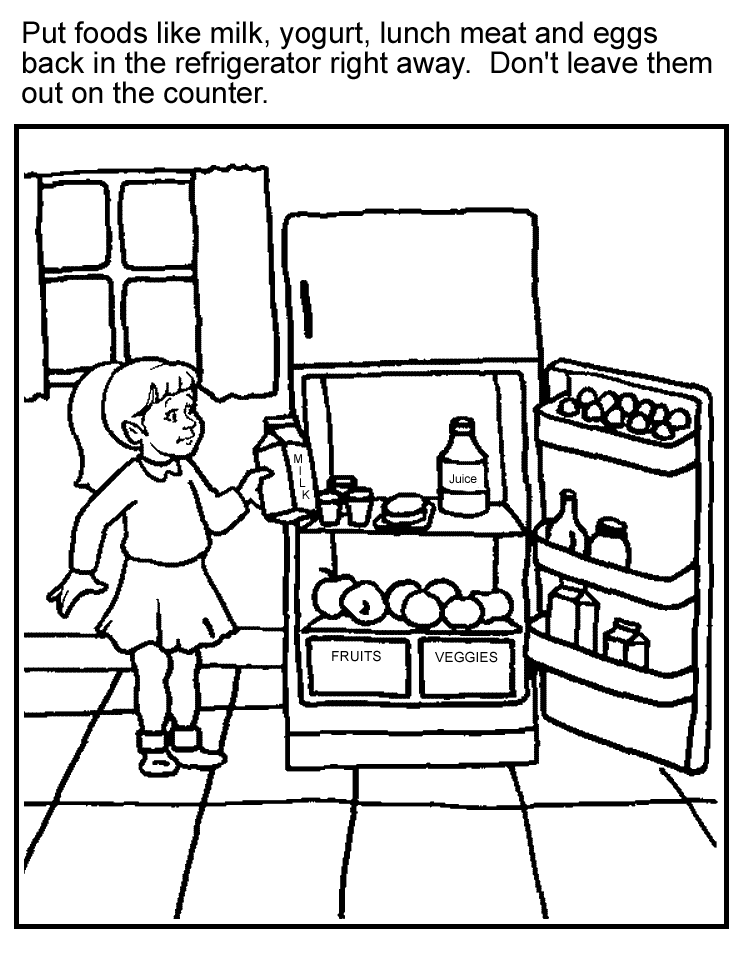 Download Kitchen Coloring Page - Coloring Home