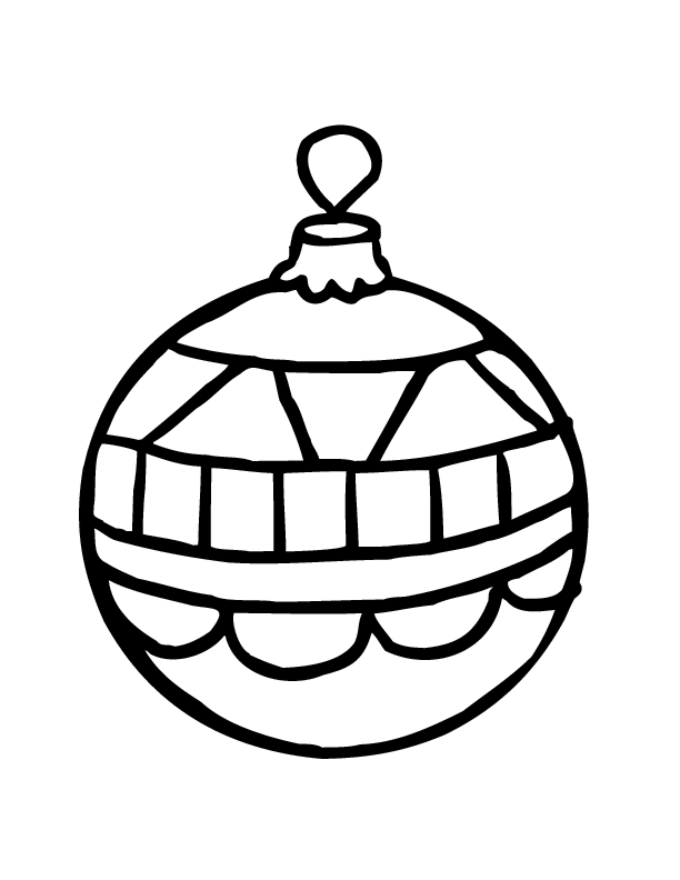 Printable Coloring Pages Christmas Ornaments