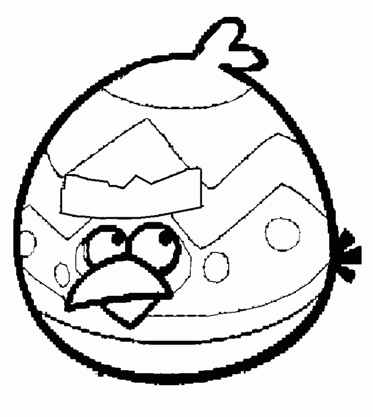 Angry Birds Coloring Pages : Big Brother Bird Very Cute Coloring 