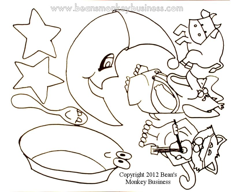 Hey Diddle Diddle Coloring Pages - Coloring Home