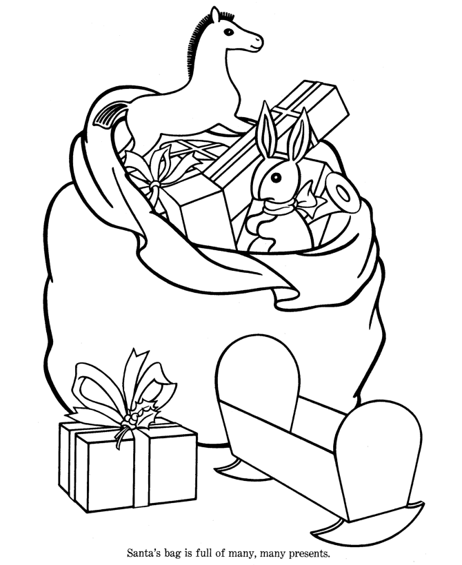 BlueBonkers : Christmas presents, toys and gifts Coloring pages - 5