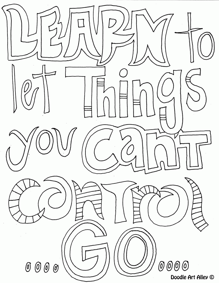 Motivational quote coloring pages | Mental Health
