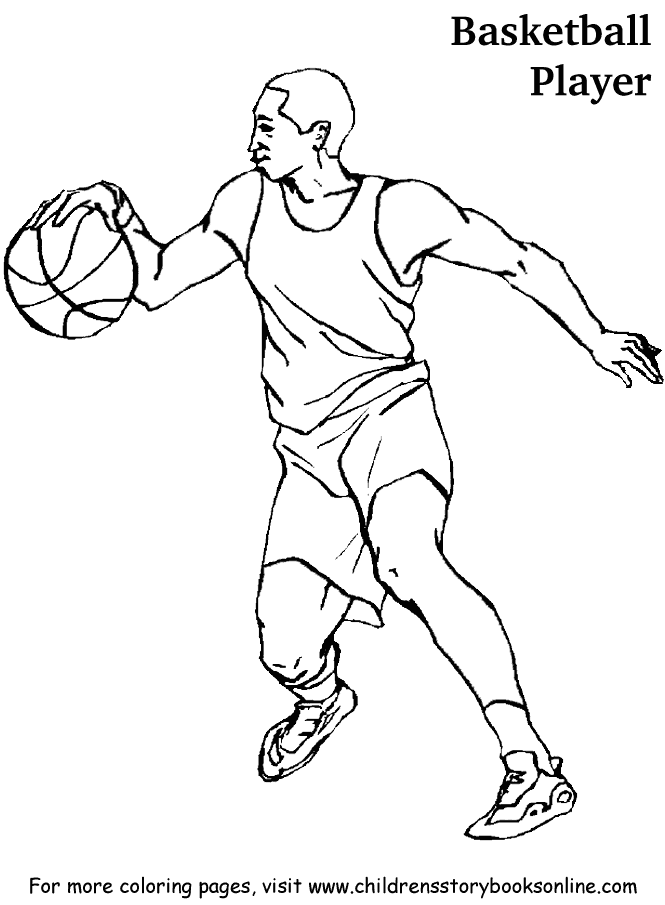 Page Player Basketball Coloring Sheets | Printable Coloring Pages