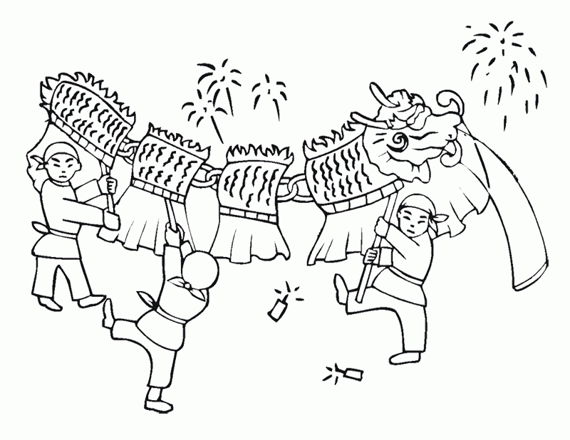 Chinese New Years Colouring Pages (page 2)