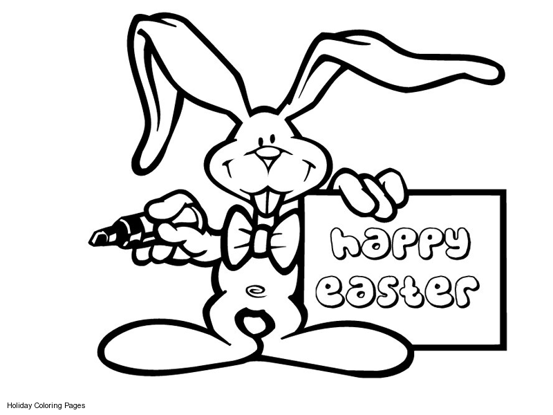 Easter Bunny Coloring Pages To Print - Free Coloring Pages For 